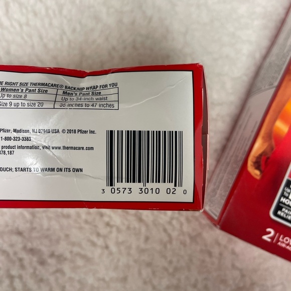 2 Pack: Thermacare Back/Hip Pain Heatwraps Small Med - Picture 2 of 6